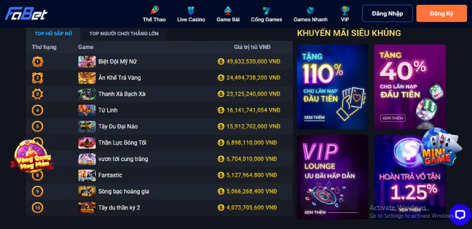 Giao diện trò chơi bắn cá 888win